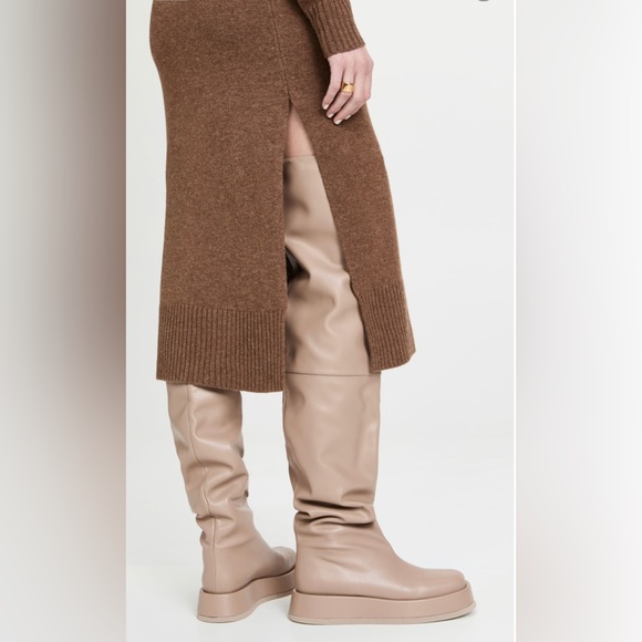 GIA COUTURE x RHW ROSIE Brown Leather Rosie 10 Thigh High Boots EUR 39 US 9 NWT - Picture 2 of 16